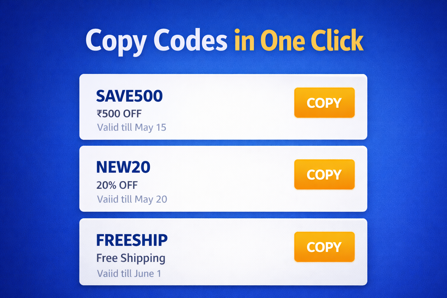 Successful coupon application showing total money saved